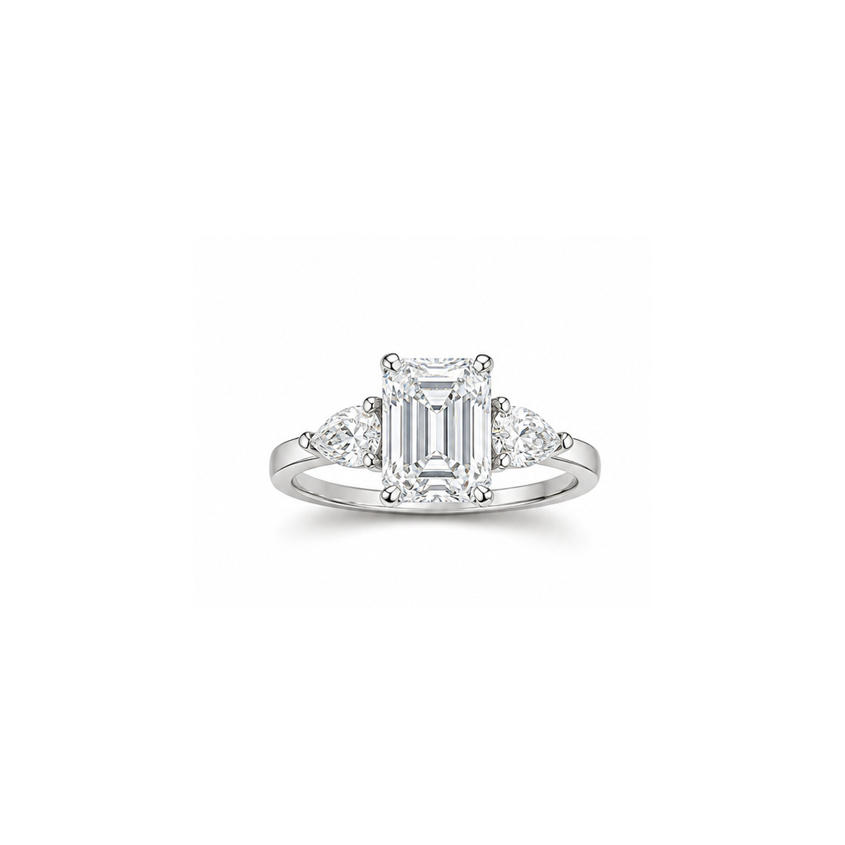 Emerald Three Stone