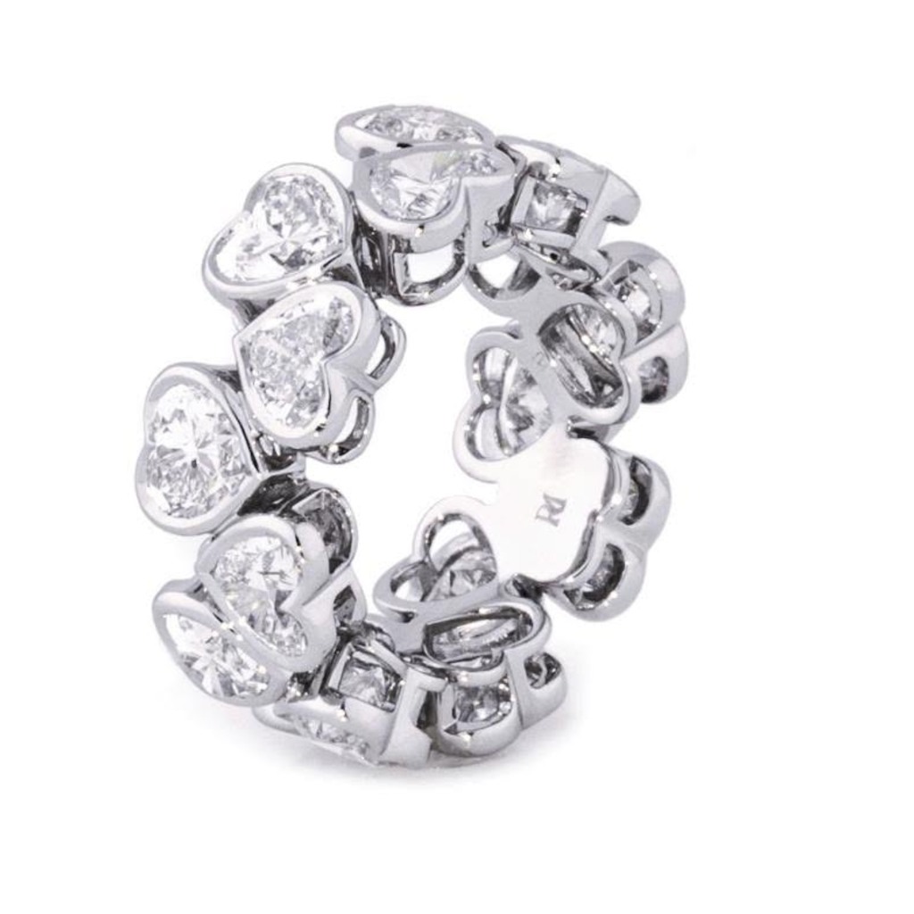 Heart-Cut Eternity Ring
